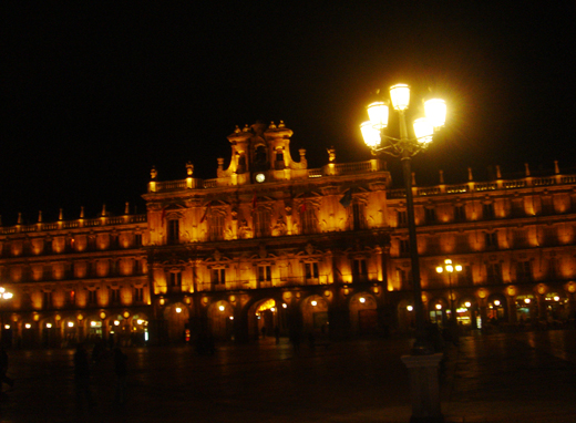 Plaza mayor de Salamanca de noche